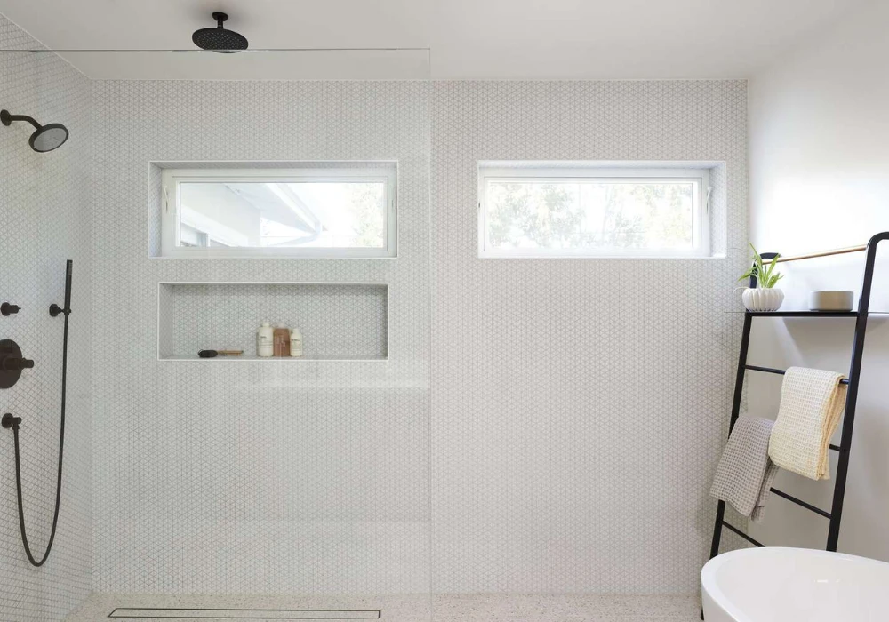 Built-In Shower Niches for Storage