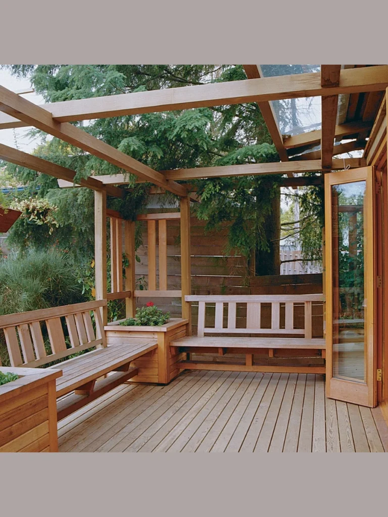 Built-in Bench Planters