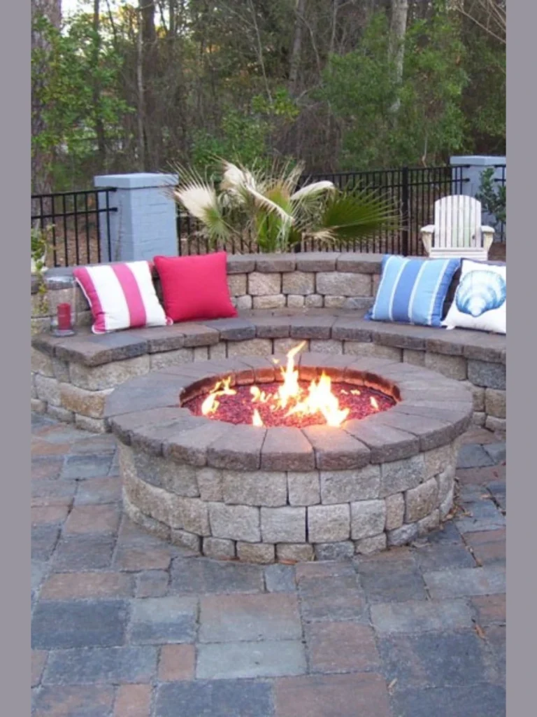 Built-in Fire Pit Circles