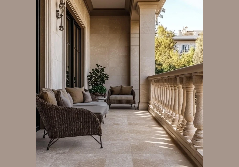 Ceramic tile balcony patio ideas