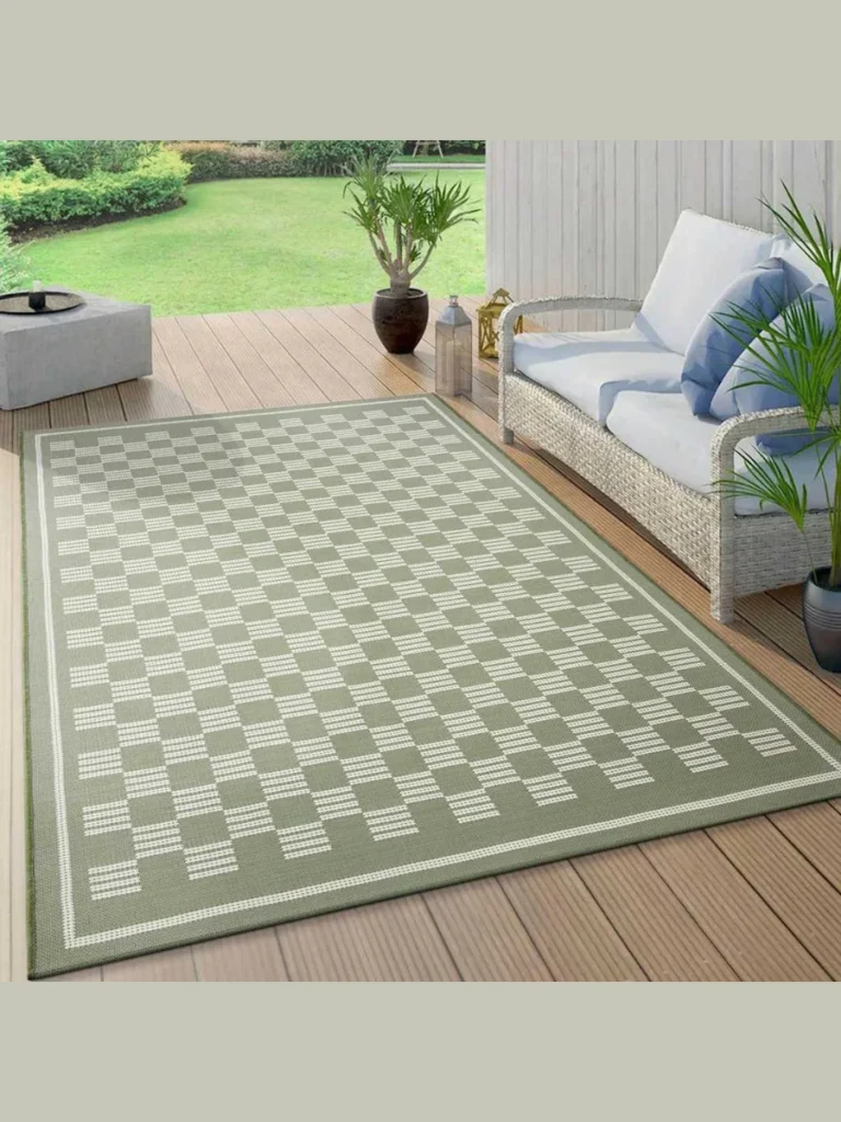 Checkerboard Faux Rug Pattern