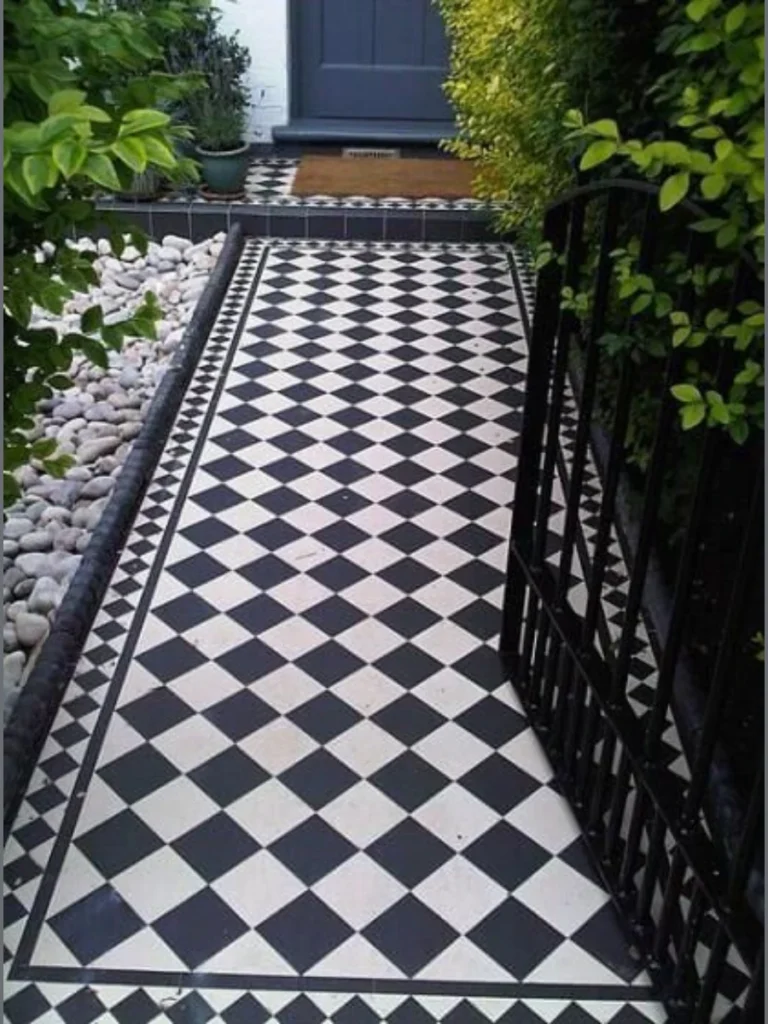 Checkerboard Porch Tile Ideas