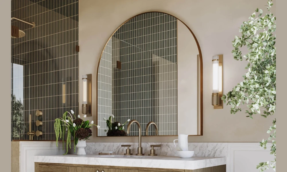 Use Large Mirrors to Create Depth