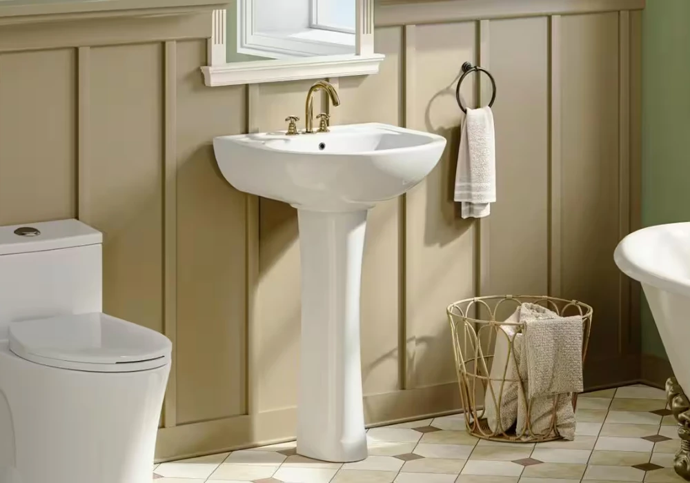 Choose a Pedestal Sink to Free Up Floor Space