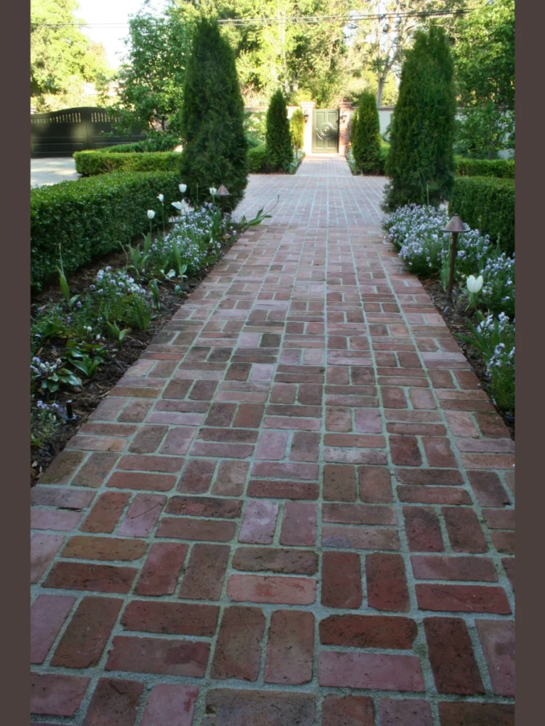 Classic Red Brick Herringbone Patterns