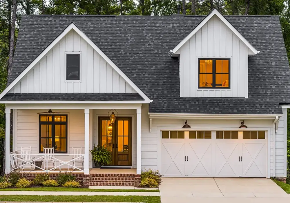 Classic White Garage Door