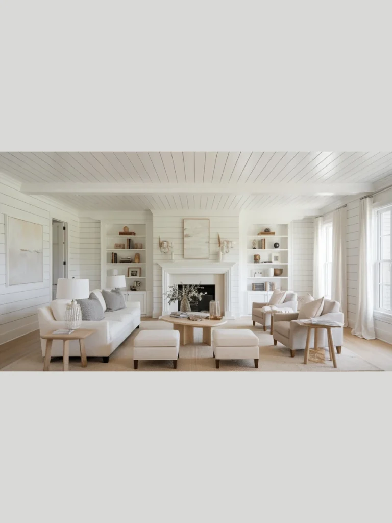 Classic White Shiplap Plank Finishes