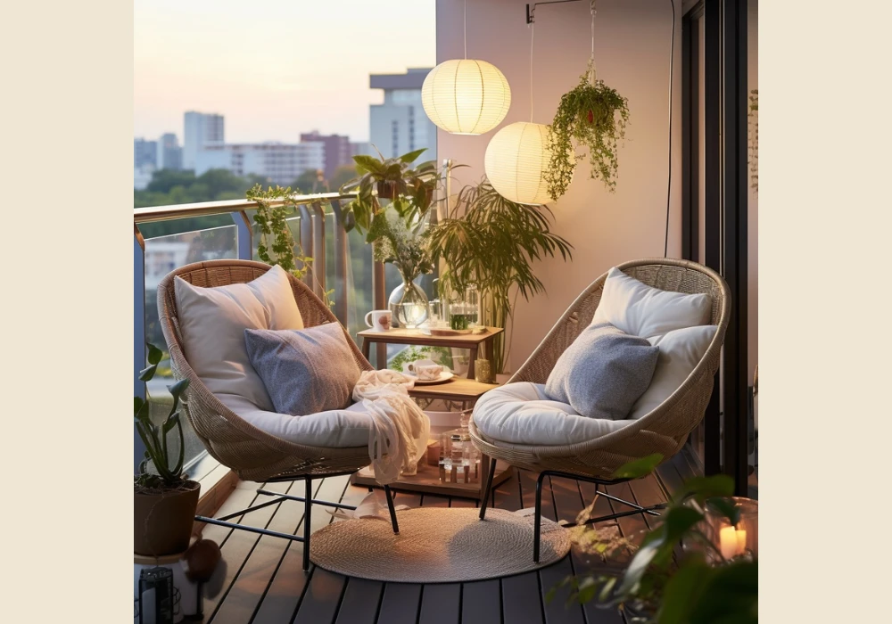 Color Theme Planning for Small Balcony Design Ideas