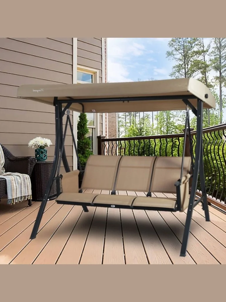 Comfortable 3 Person Outdoor Porch Swing Designs