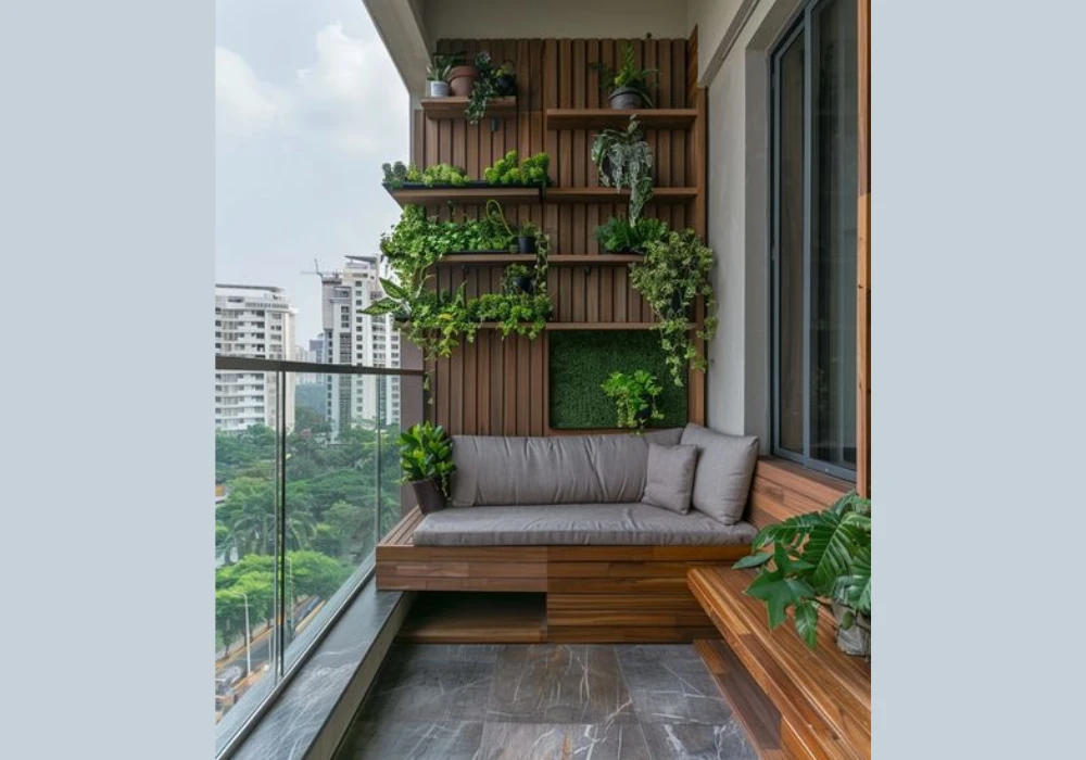 Corner Balcony Couch Ideas for Maximum Space Use