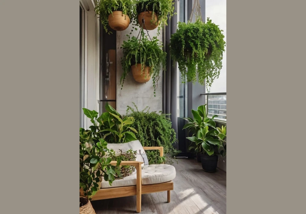 Corner Balcony Flower Pots Ideas for Unused Spaces