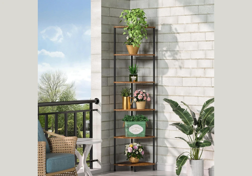 Corner Balcony Plant Stand Ideas for Empty Spaces