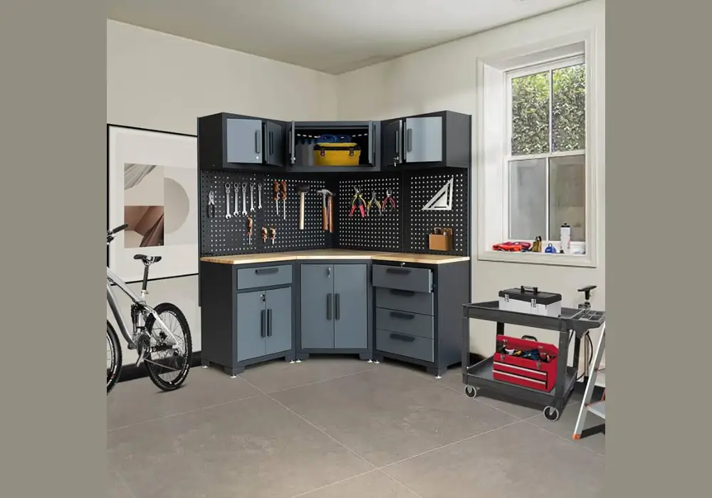 Corner Garage Cabinets