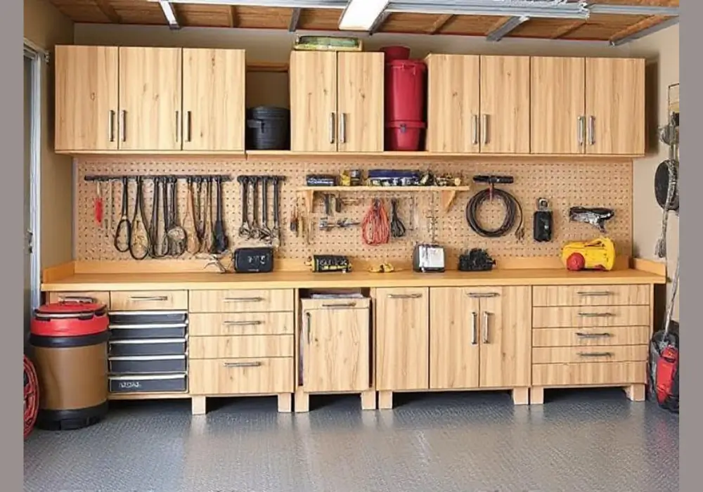 Custom Cabinets for Garage Workshop