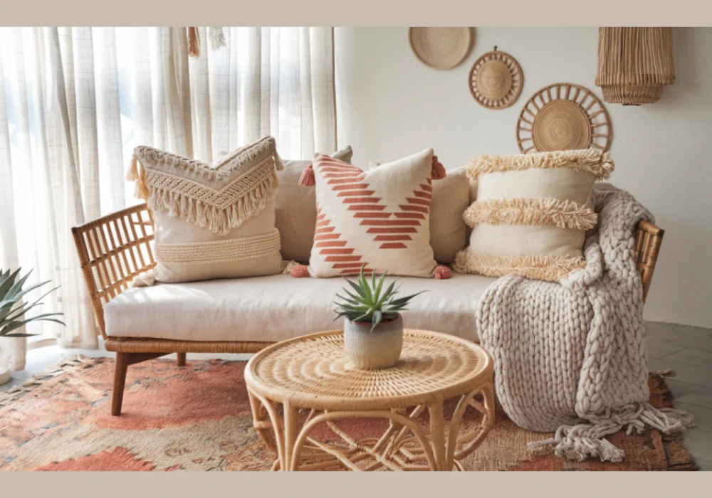 Cute Throw Pillow Ideas for Boho Style Home Decor