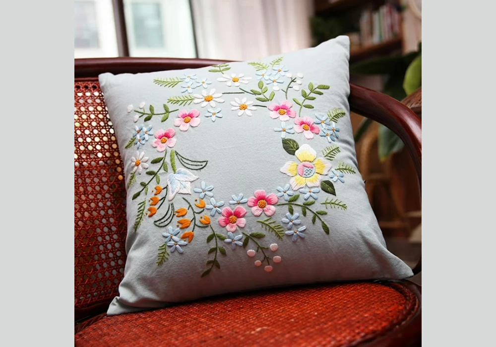 DIY Embroidery Pillow Cover Ideas for Handmade Detail