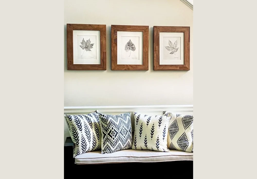 DIY Summer Leaf Printing Crafts for Natural Wall Art