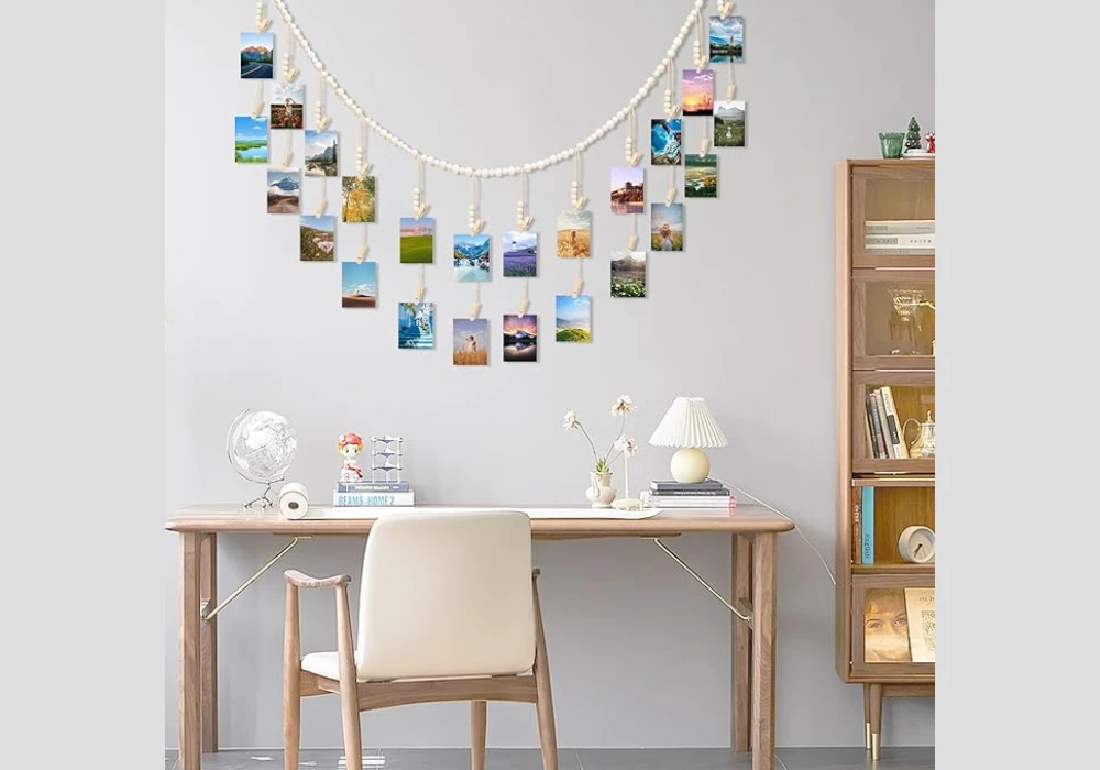 DIY Summer Photo Display with String and Clips