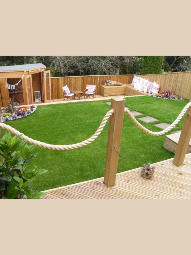 Decorative Rope and Post