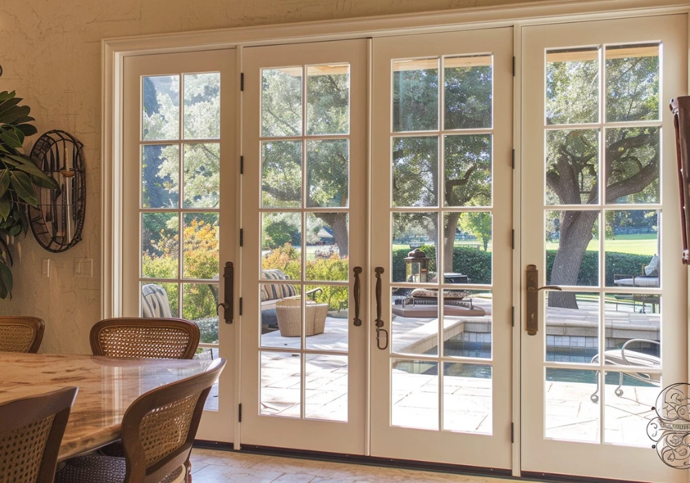 Double Panel Balcony Door Ideas for Balanced Entry