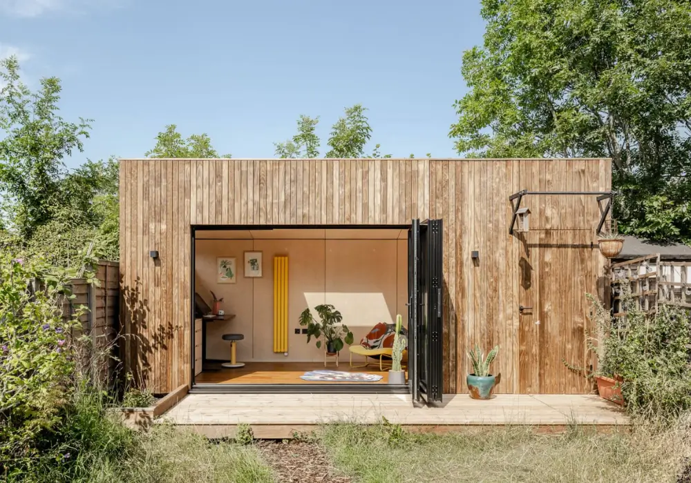 Eco-Friendly Garage Patio with Recycled Materials