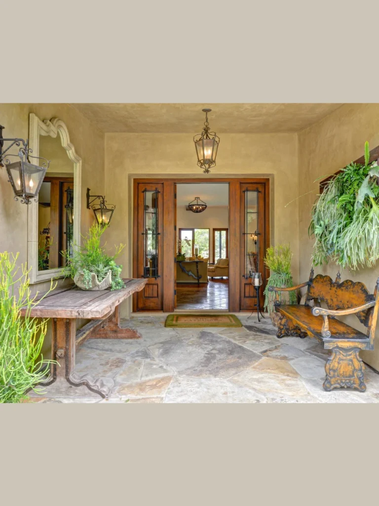 Elegant Mediterranean Villa Entryways