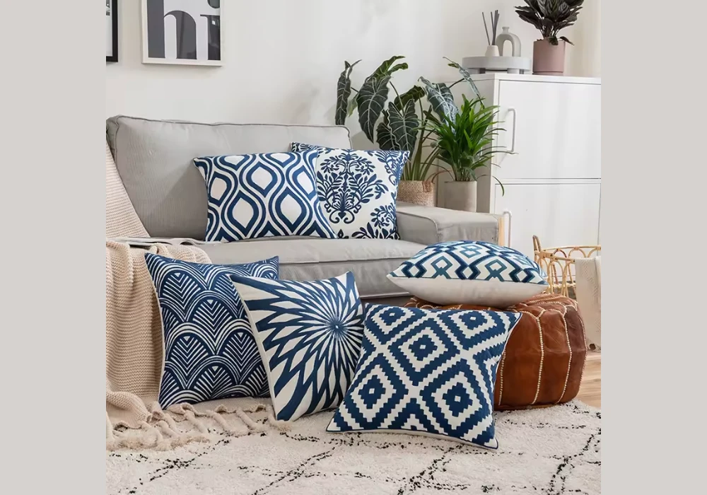 Embroidered Throw Pillow Cover Ideas for Traditional Artistic Touch