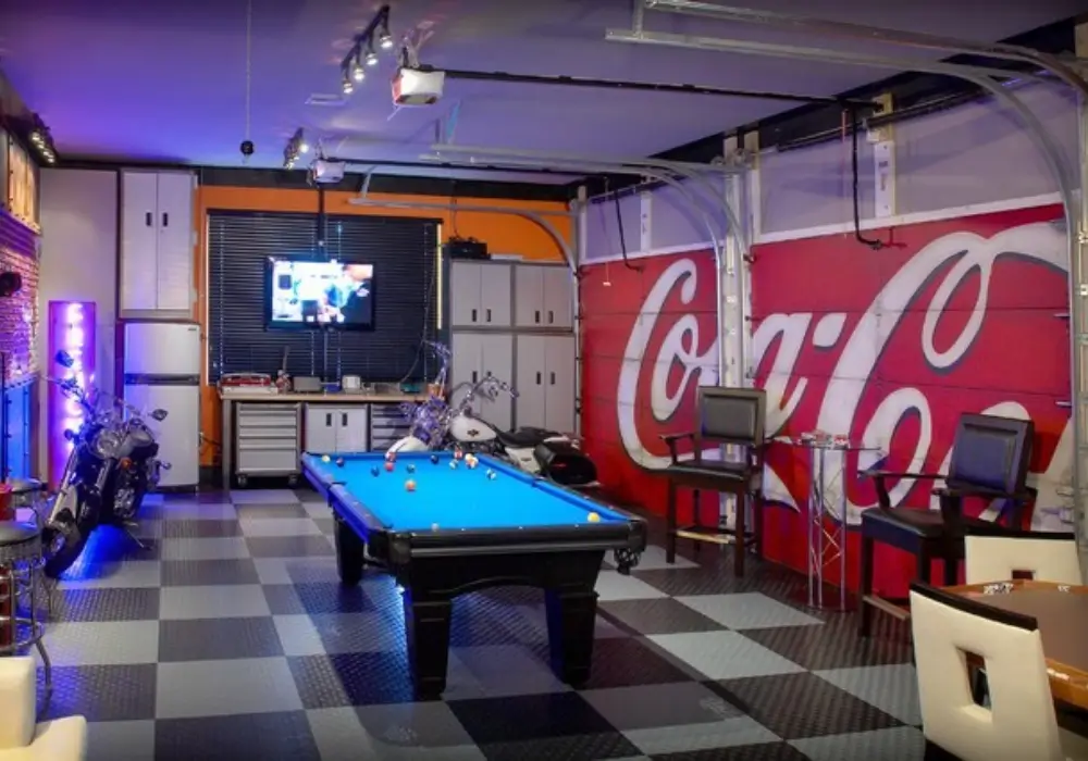 Entertainment Garage Setup