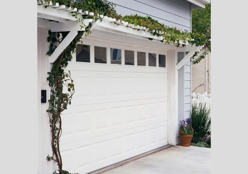 Extended Side Trellis Over Garage Door Ideas for Wider Facade Coverage