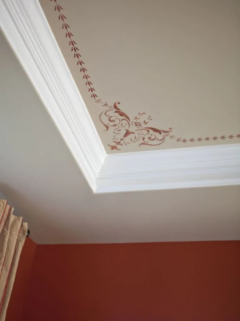 Stenciled Ceiling Borders