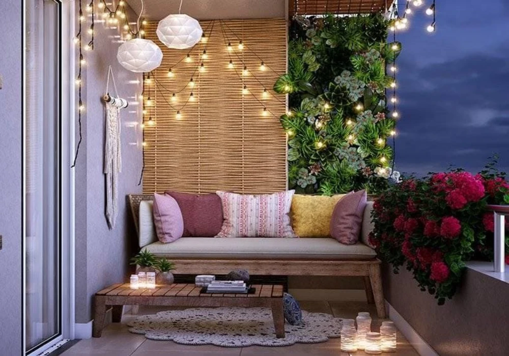 Fairy Lights Balcony Decor Ideas