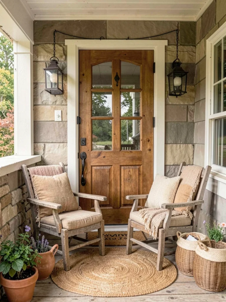 Farmhouse Porch Decor Ideas for Cozy Feel
