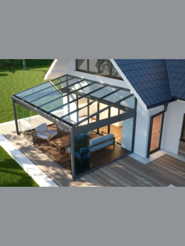 Floating Glass Roof Modern Structure