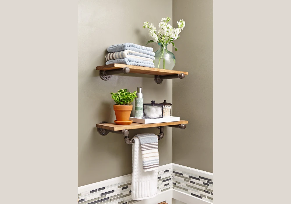 Floating Shelves for Neat and Open Storage