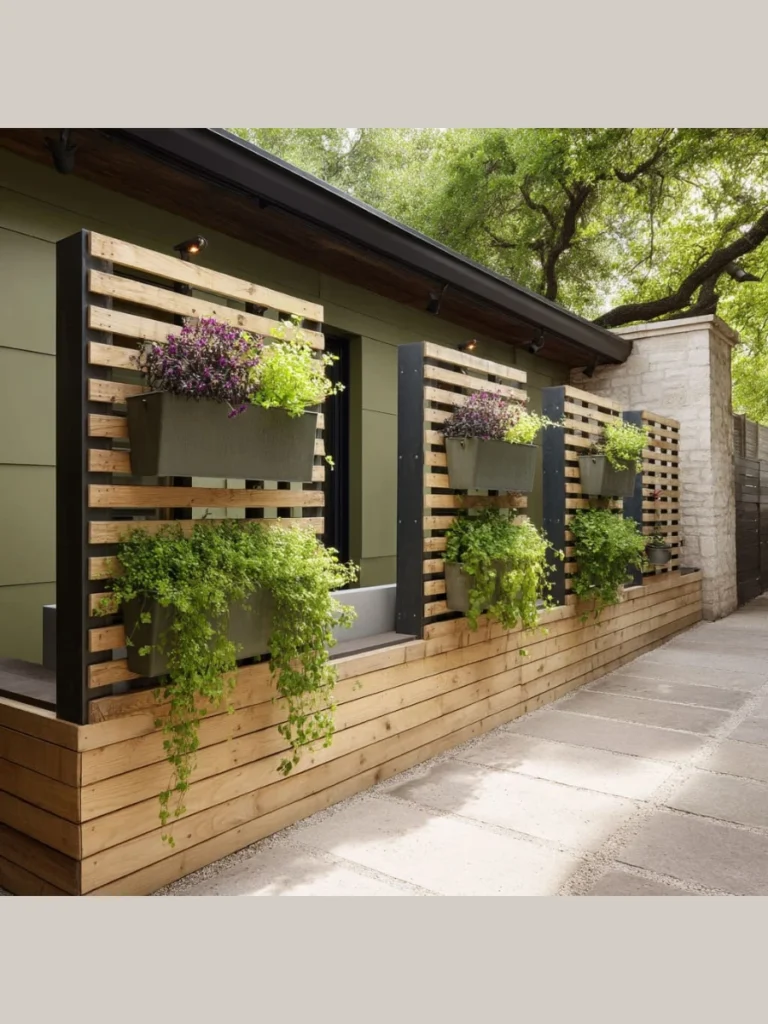 Floating Wall-Mounted Planter Pockets