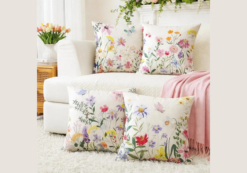 Floral Decorative Pillow Ideas for a Soft and Fresh Look