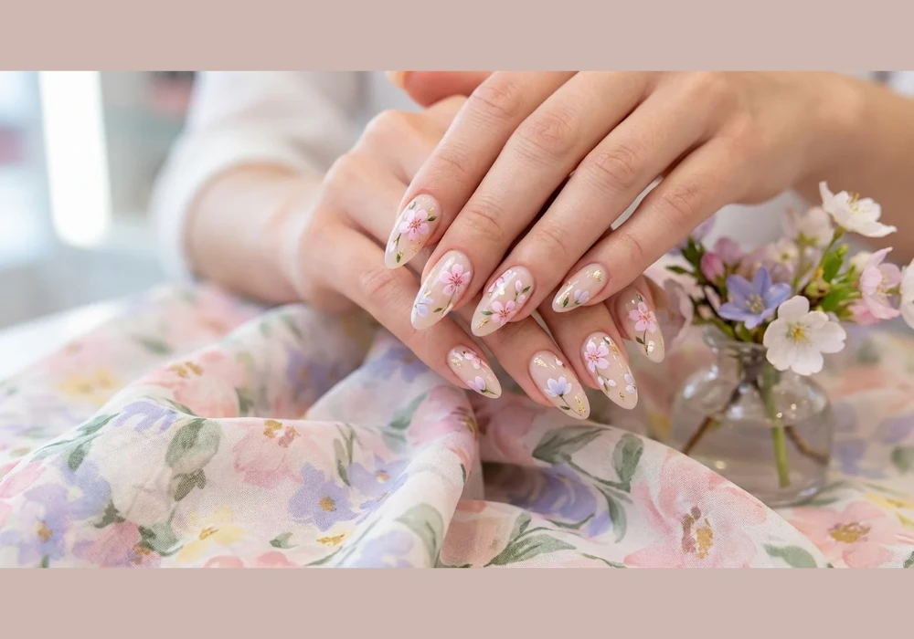 Floral Summer Nails 2026 for Soft Feminine Style