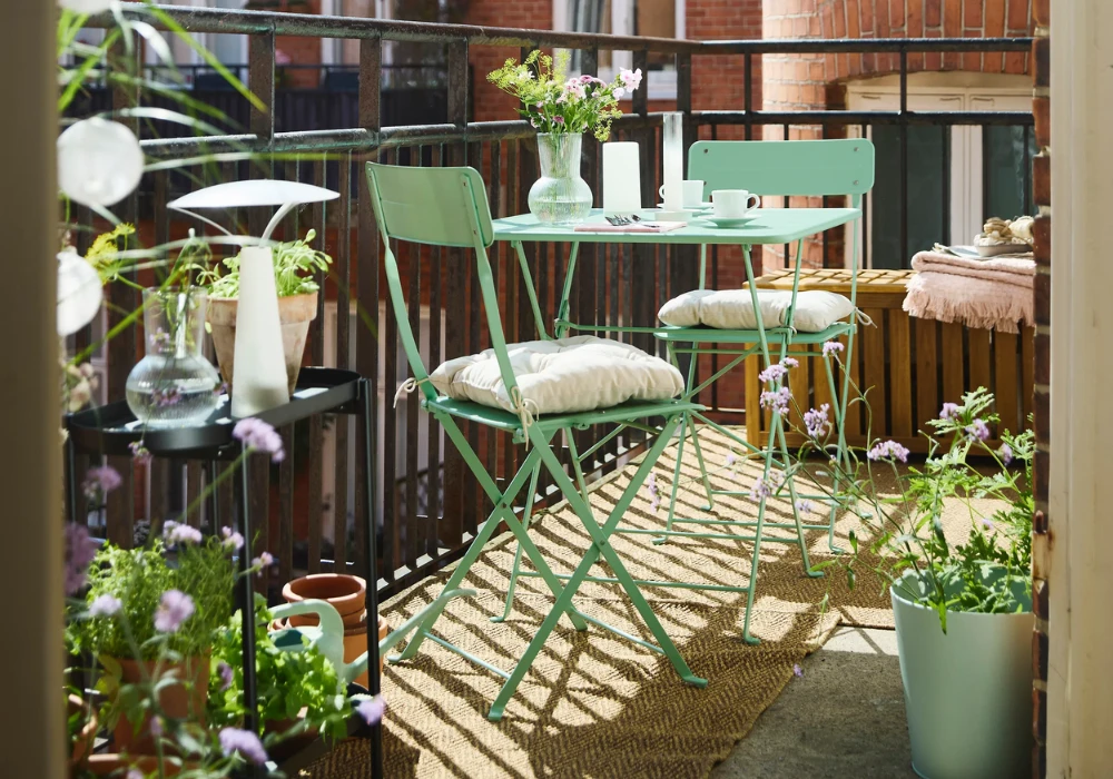 Foldable Furniture Balcony Ideas for Apartment Space Saving
