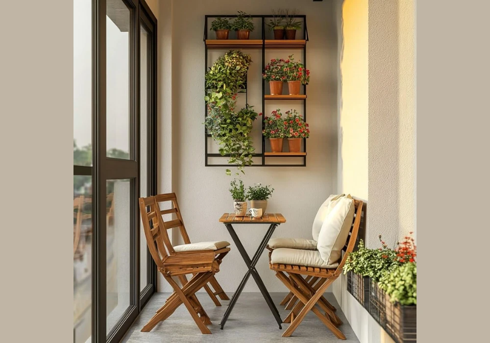 Foldable Furniture for Flexible Balcony Use