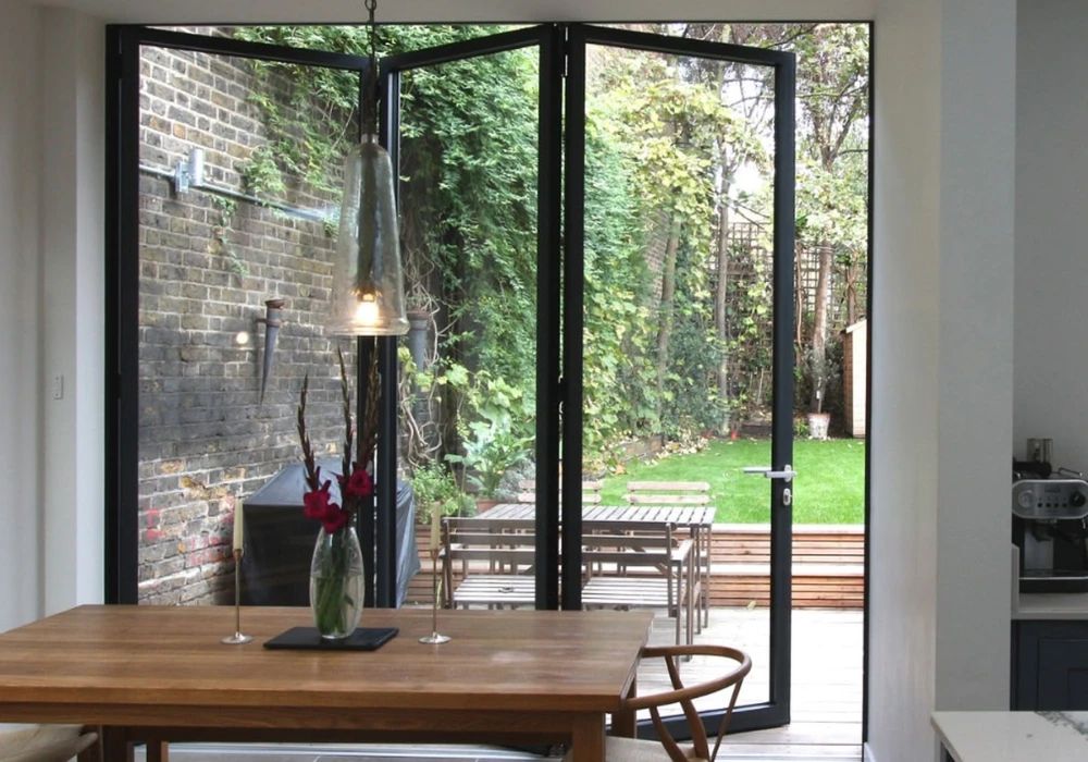 Folding Balcony Door Ideas for Wide Opening Space