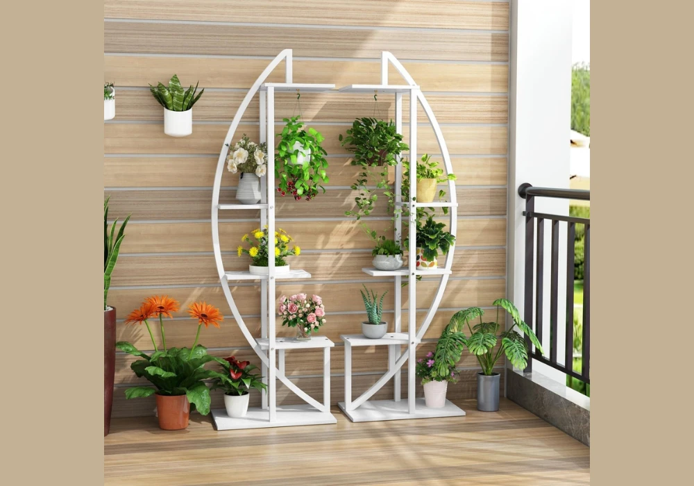 Folding Balcony Plant Stand Ideas for Flexible Space Use