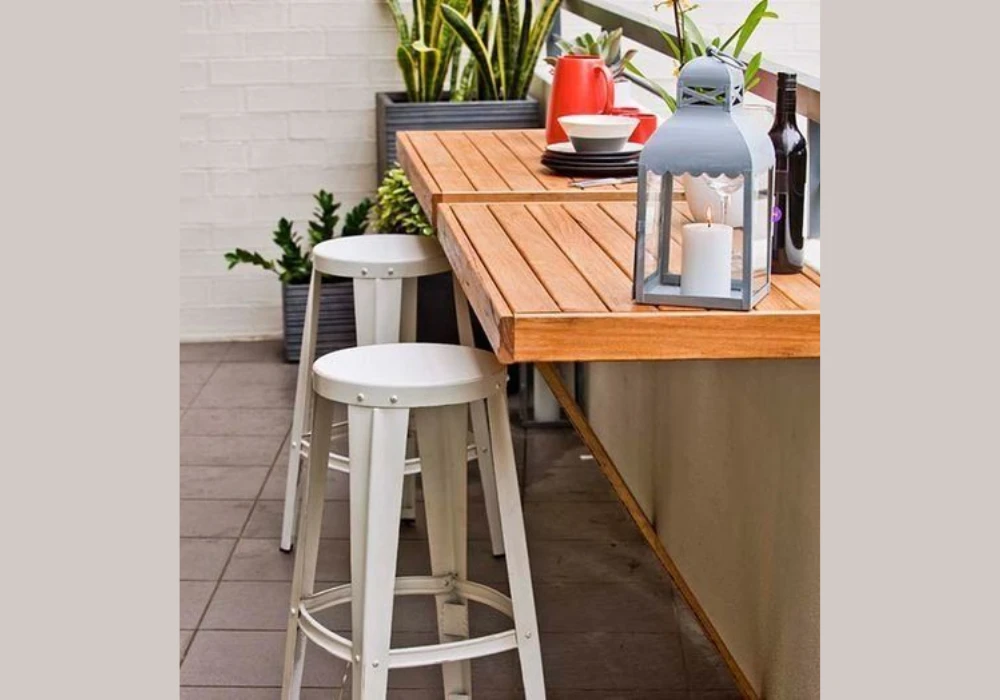 Folding Table Ideas for Small Balcony Dining Setup