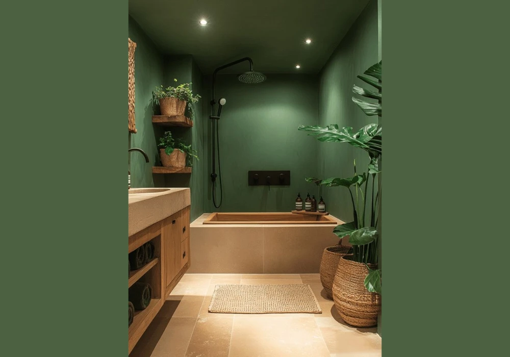 Forest Green Bathroom Ideas for Modern Depth
