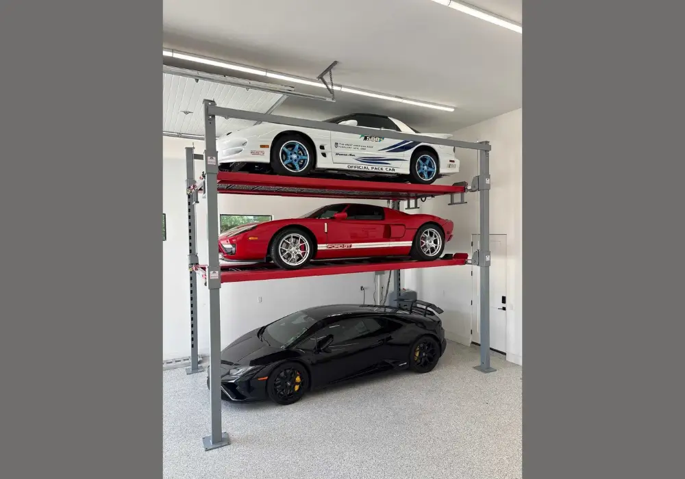 Four-Post Car Lift for Storage