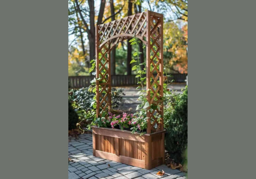 Freestanding Trellis Garden Ideas for Flexible Placement
