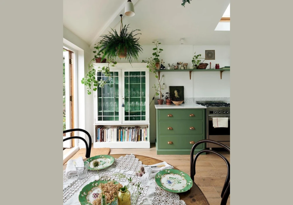 Fresh Green Plant Summer Kitchen Styling Ideas for Natural Energy