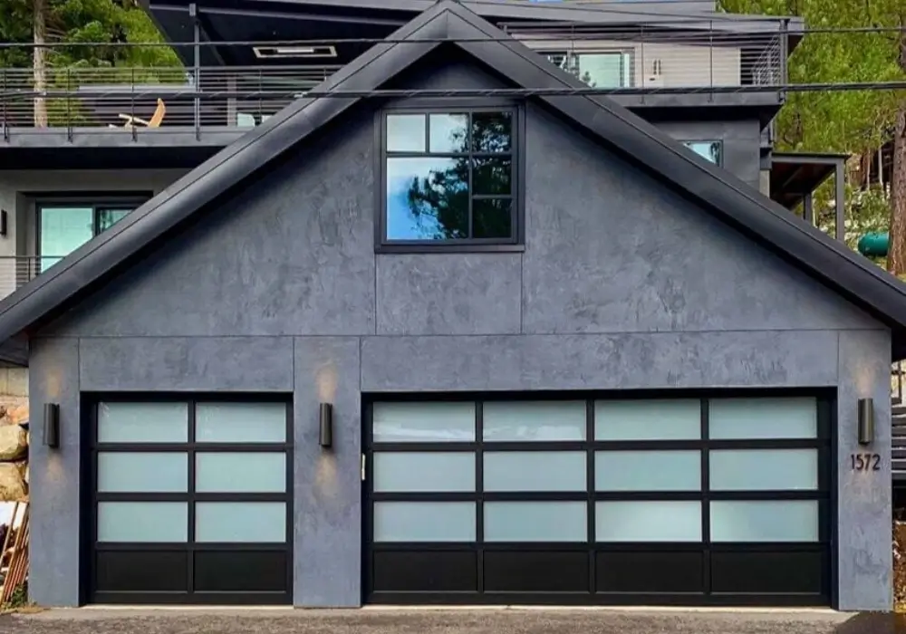 Frosted Glass Garage Door