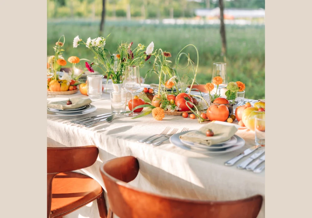 Fruit Bowl Summer Tablescape Idea for Easy and Colorful Centerpiece