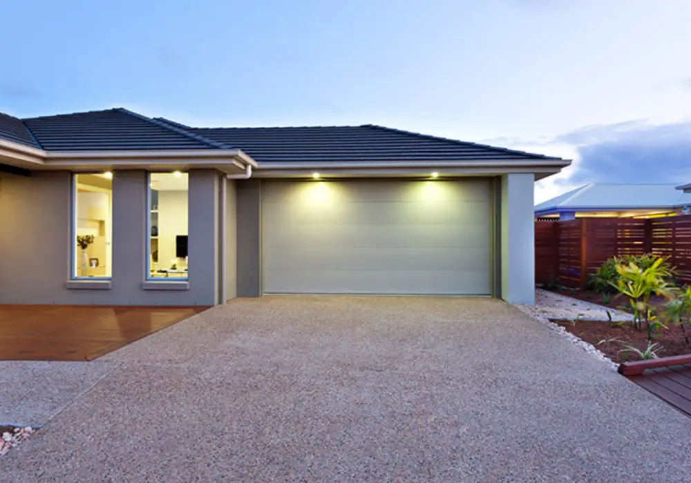 Garage Exterior with Windows