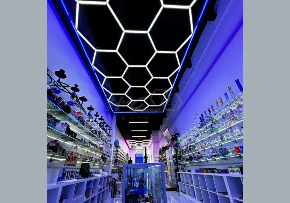 Garage Lighting with Colorful LED Bulbs
